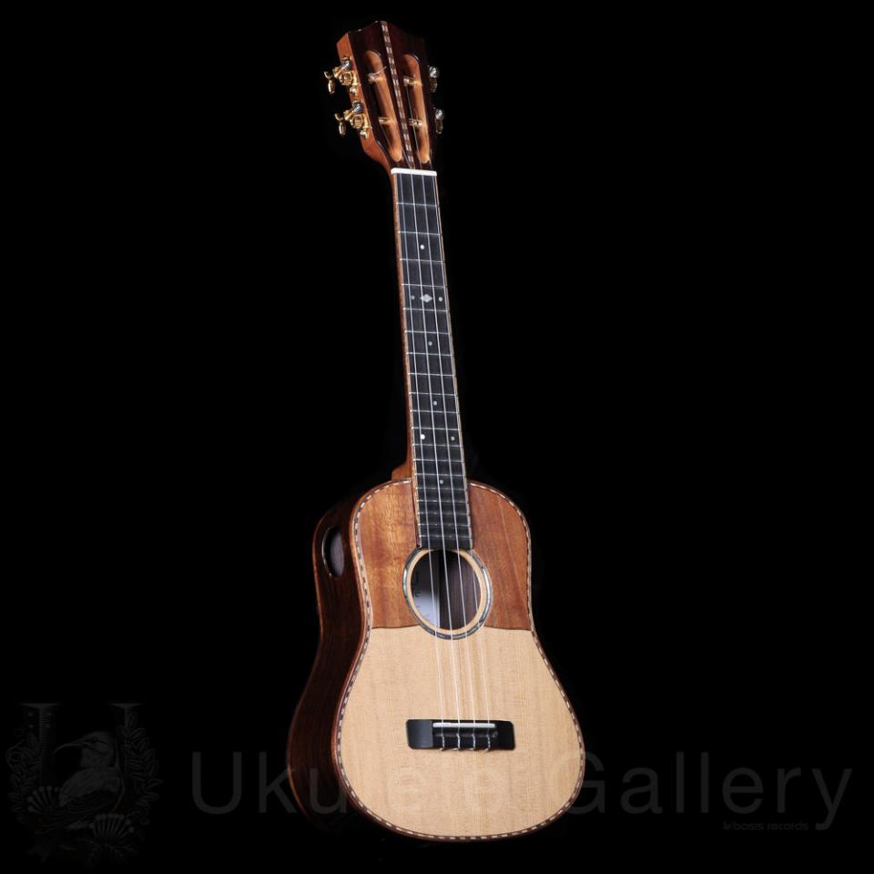 ギャラリー|KOU ukulele Concert LN D model – Cedar/Rosewood｜basis 